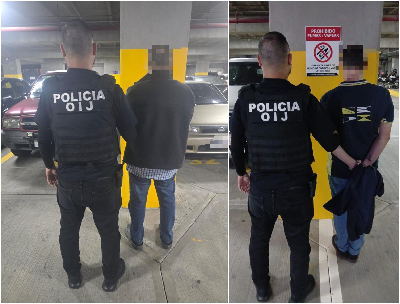 Detenidos allanamiento Tibás.