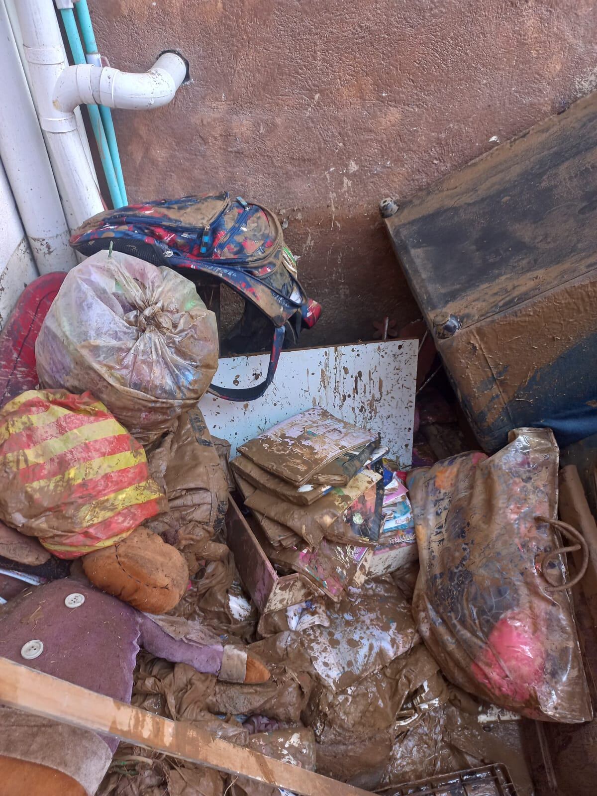 En el 2022 el río se metió a su casa.