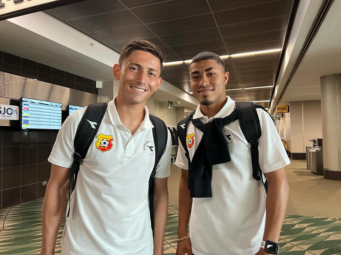 Aarón Murillo y Iverson Salmerón, Herediano, gira de pretemporada