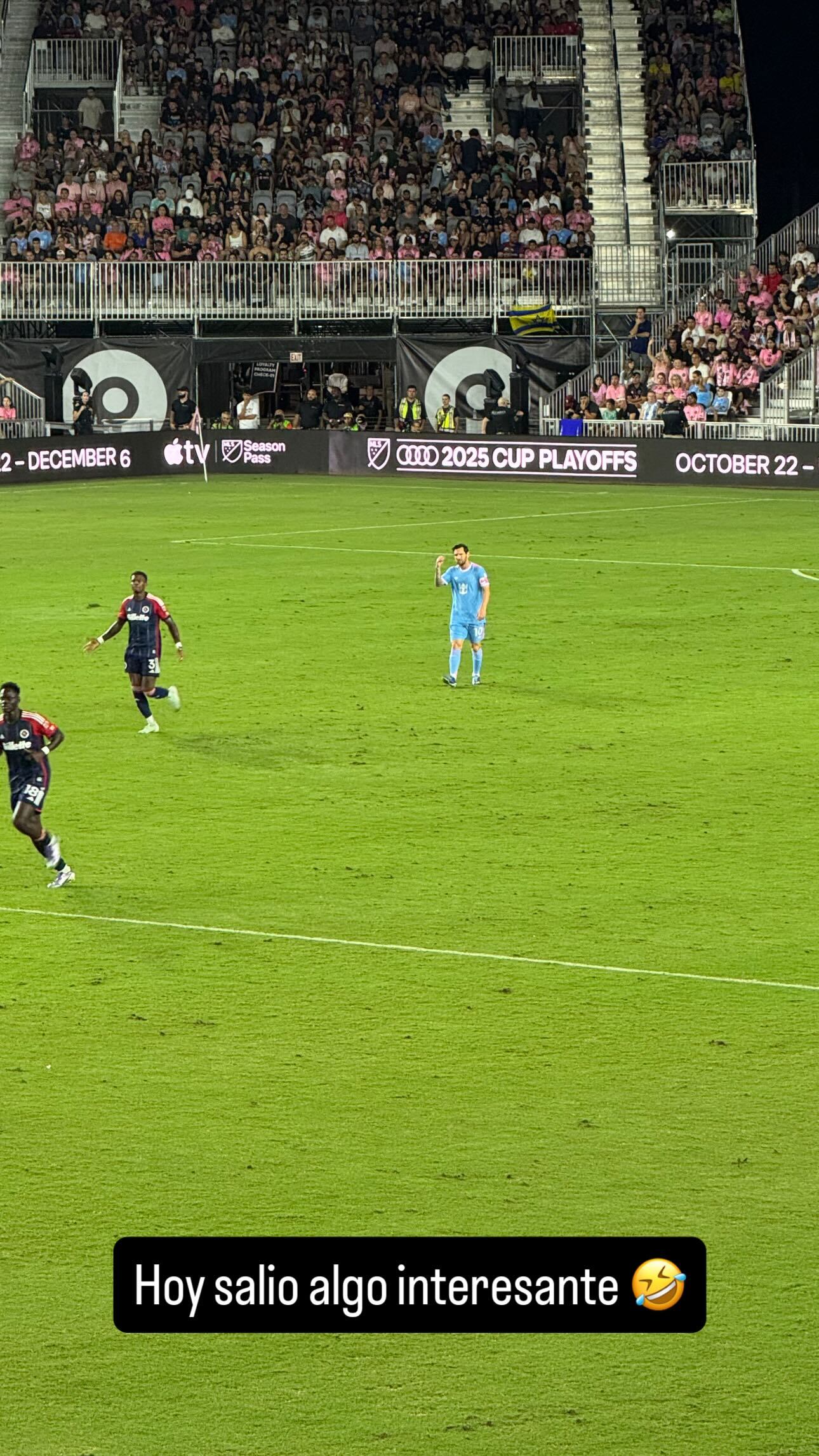 Ariel Rodríguez pudo ver a Lionel Messi con el Inter de Miami.