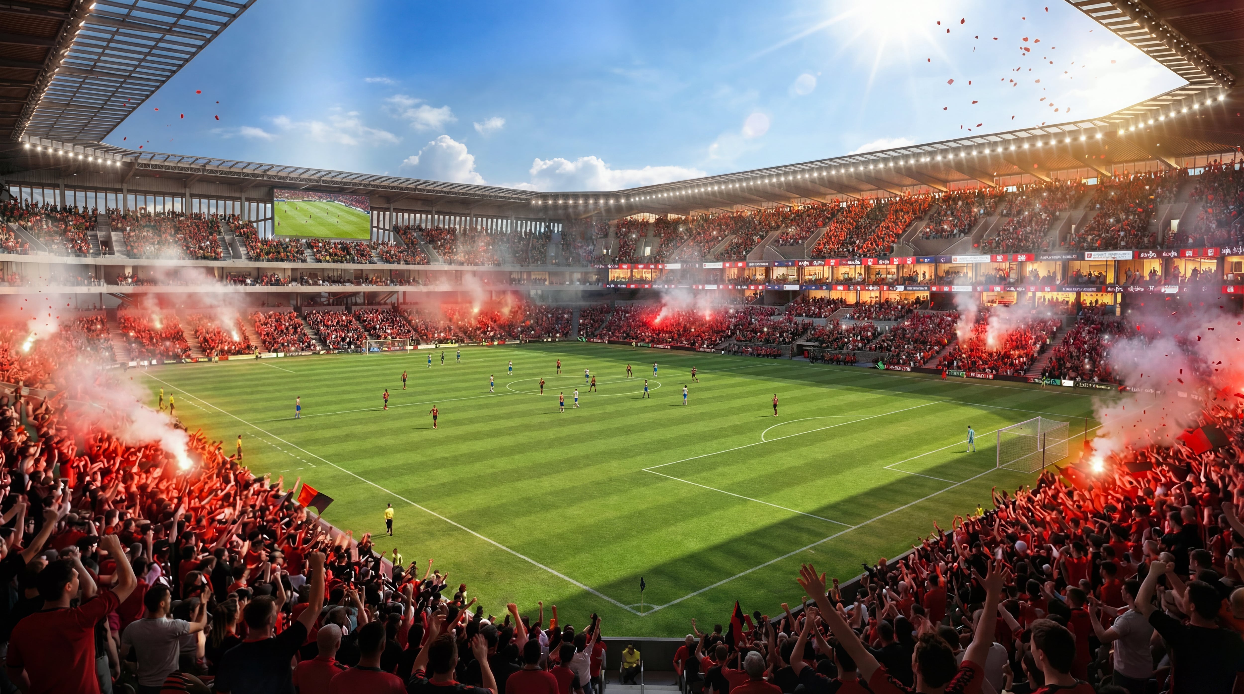 Todavía no está tomada la decisión final sobre si se quiere que las cuatro graderías tengan cubierta, en el nuevo estadio de Liga Deportiva Alajuelense.