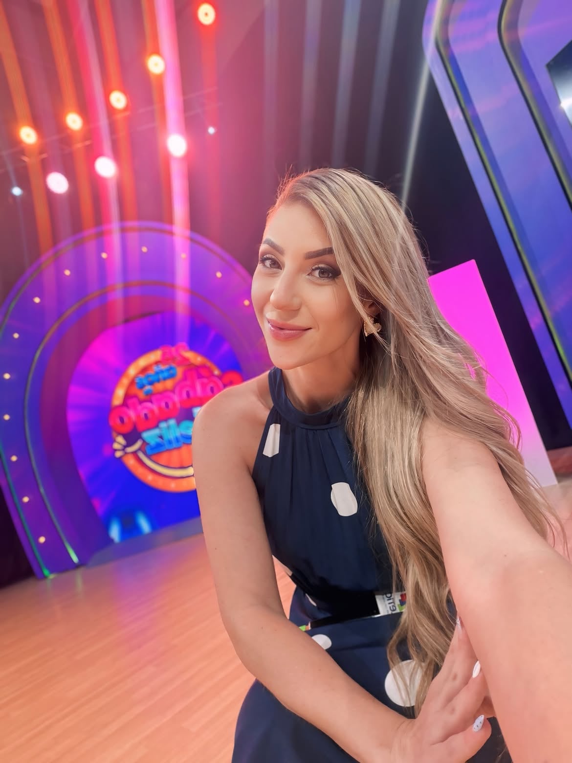 Mimi Ortiz, presentadora de Sábado feliz.
