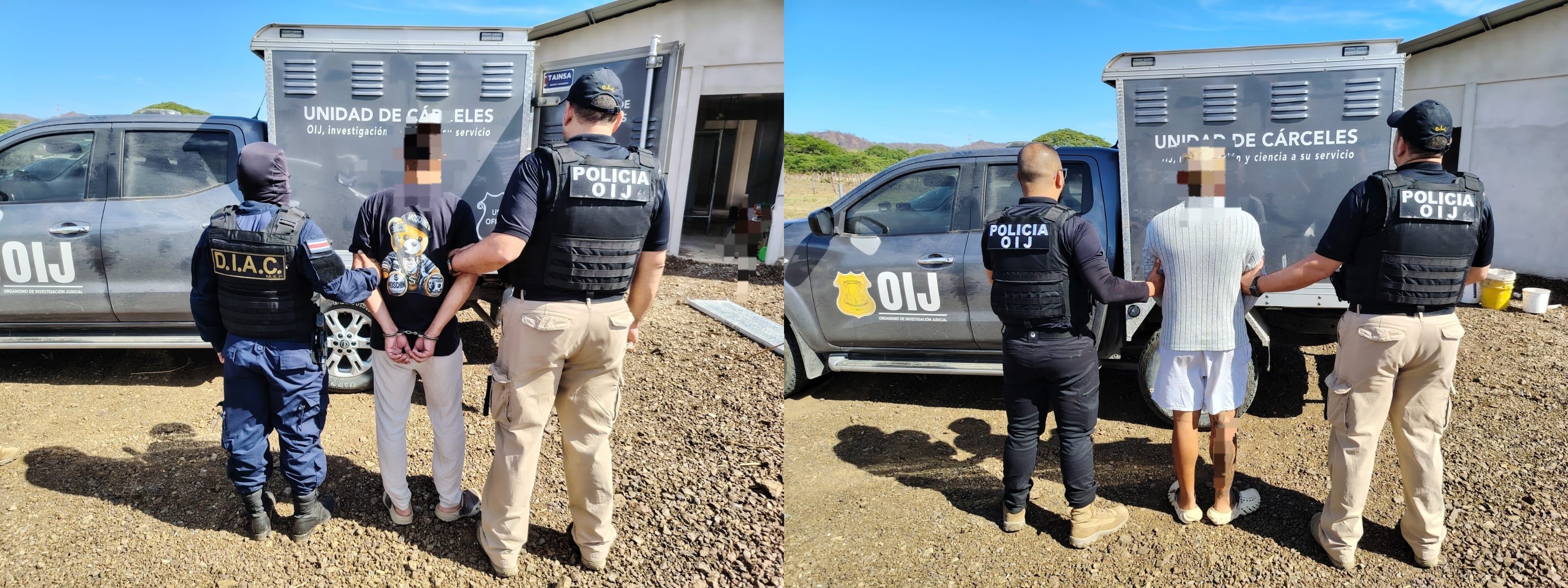 Los dos sospechosos fueron detenidos la madrugada de este jueves.