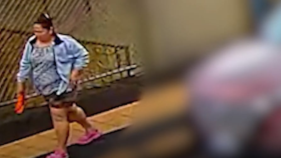 Una cámara grabó a una mujer que habría cometido un hecho inhumano contra una persona que, al parecer, estaba convulsionando en Ciudad Quesada, zona norte. Foto: OIJ