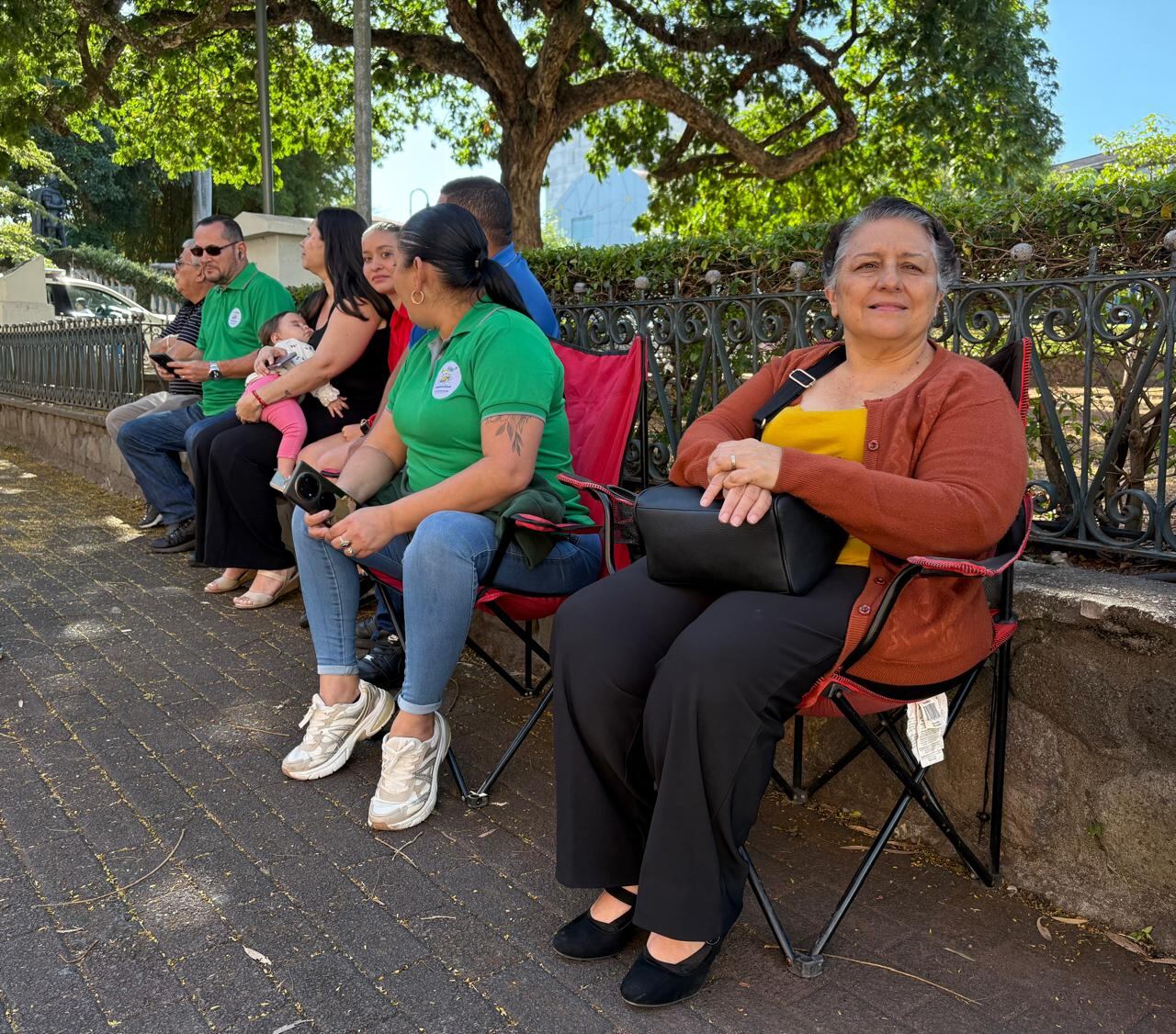 Marietta Corella madrugó para ver a su nieto