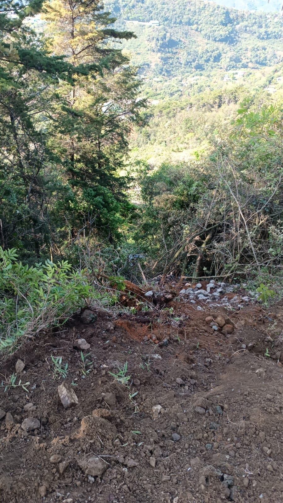 El aparatoso accidente ocurrió en el sector de vuelta del Jorco. Foto Cruz Roja.