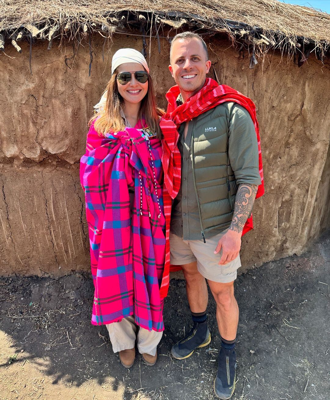 Daniel Vargas y Shirley Álvarez en África.