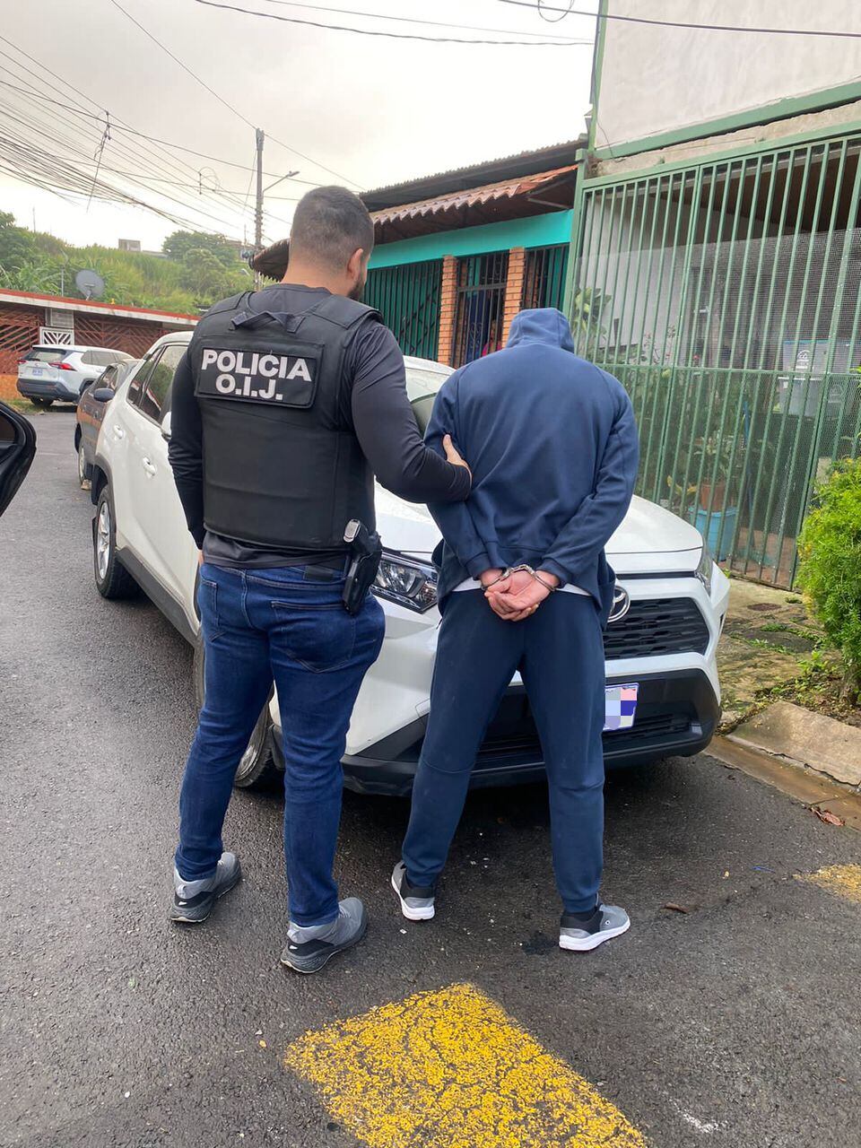 Soto Calderón, de 48 años, por ser sospechoso de tentativa de homicidio.
Según las autoridades es sospechoso de atacar con golpes y apuñalar a otro sujeto de apellido Aguilar de 36 años. Foto: OIJ