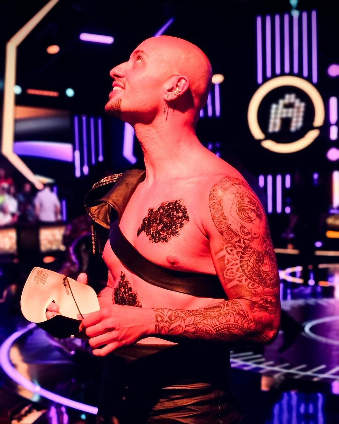 Bailarín Michael Rubí en el programa La Academia