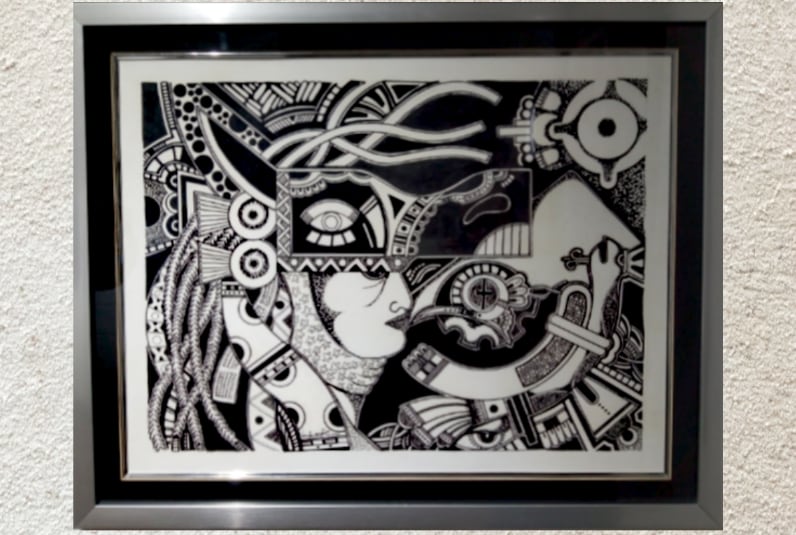 Todas las obras del artista nicaragüense en 'Amor por el arte' pueden ser compradas.