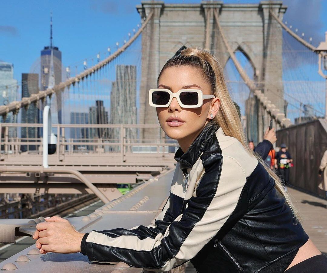 Lisbeth Valverde llevó na bandera tricolor hasta Nueva York