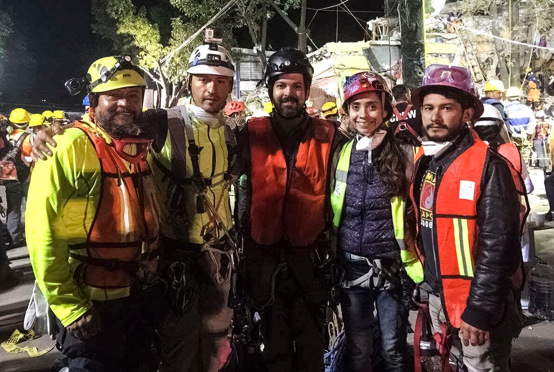 César Alvarado, costarricense que participo en rescates tras terremoto en México de 2017. Foto tomada de Revista Digital Expansión.