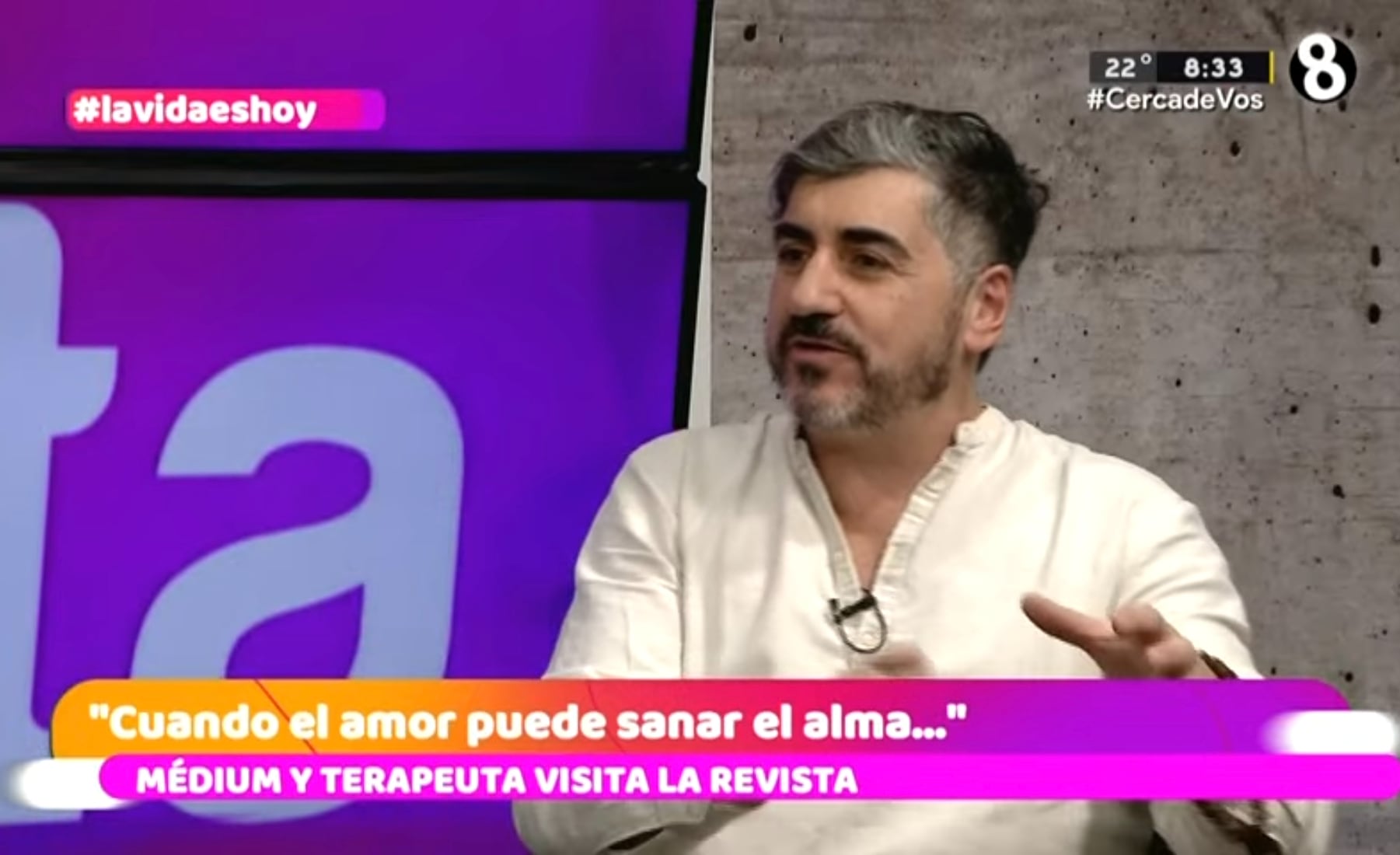 La Revista, canal 8, invitado René Boiero, médium argentino
