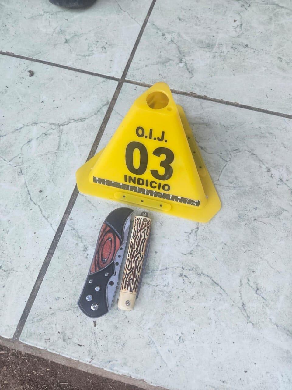 Detenidos por homicidio en Cóbano. Foto OIJ.