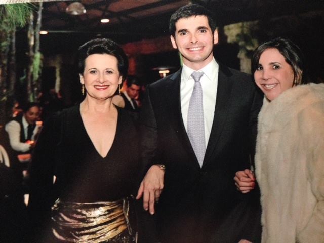 Margarita Penón Góngora con sus hijos, Óscar Felipe Arias Penón y Silvia Eugenia Arias Penón