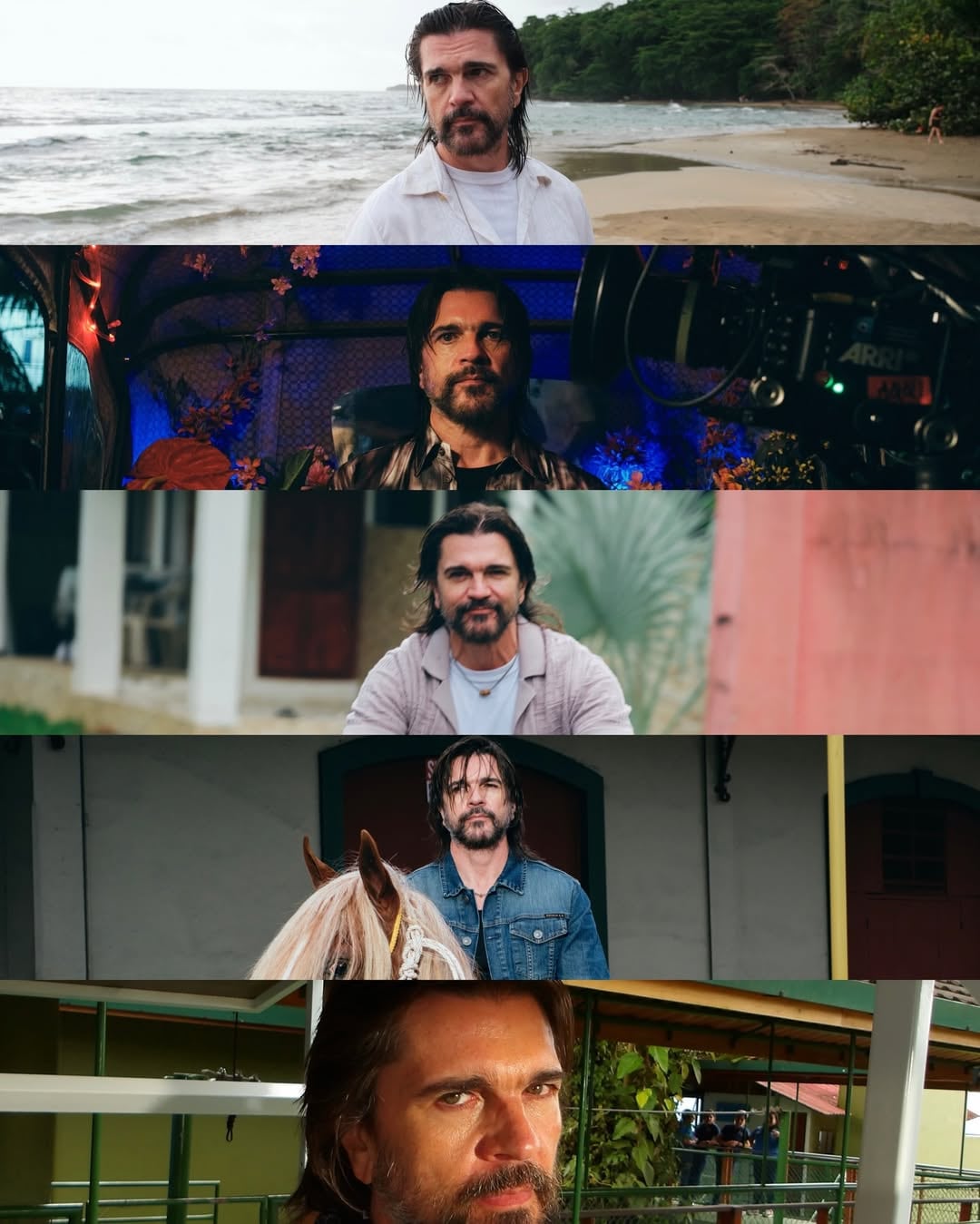 Juanes, cantante colombiano, durante su visita en Costa Rica en el 2025 cuando vino a grabar sus nuevos videos.
