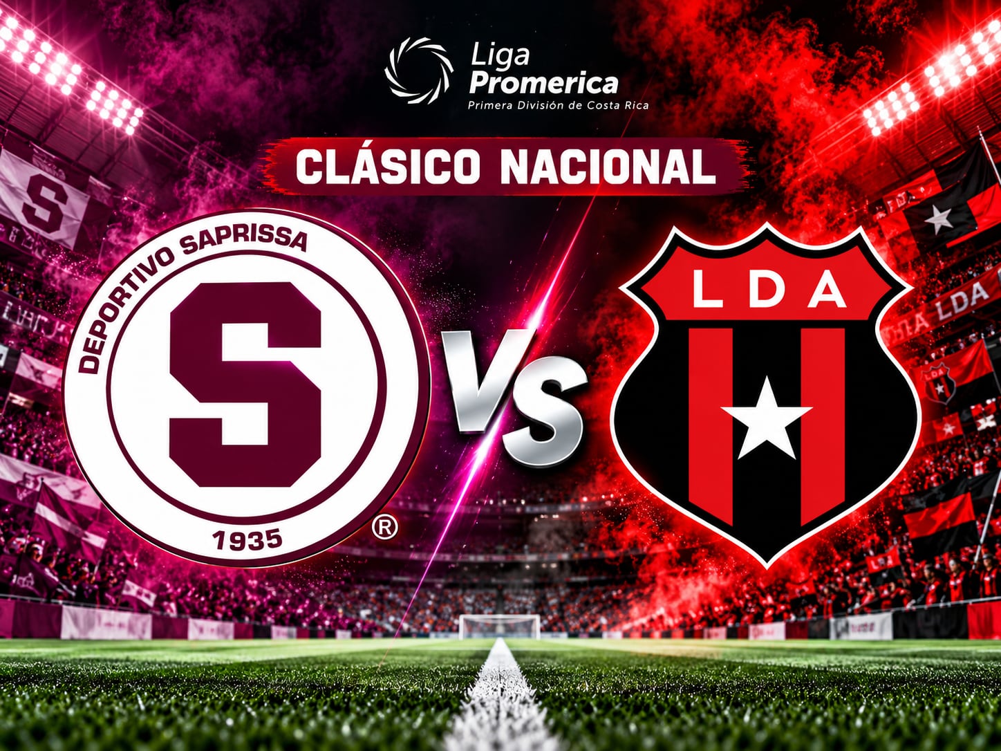 Saprissa recibirá a Alajuelense el domingo 1 de noviembre en el estadio Ricardo Saprissa.