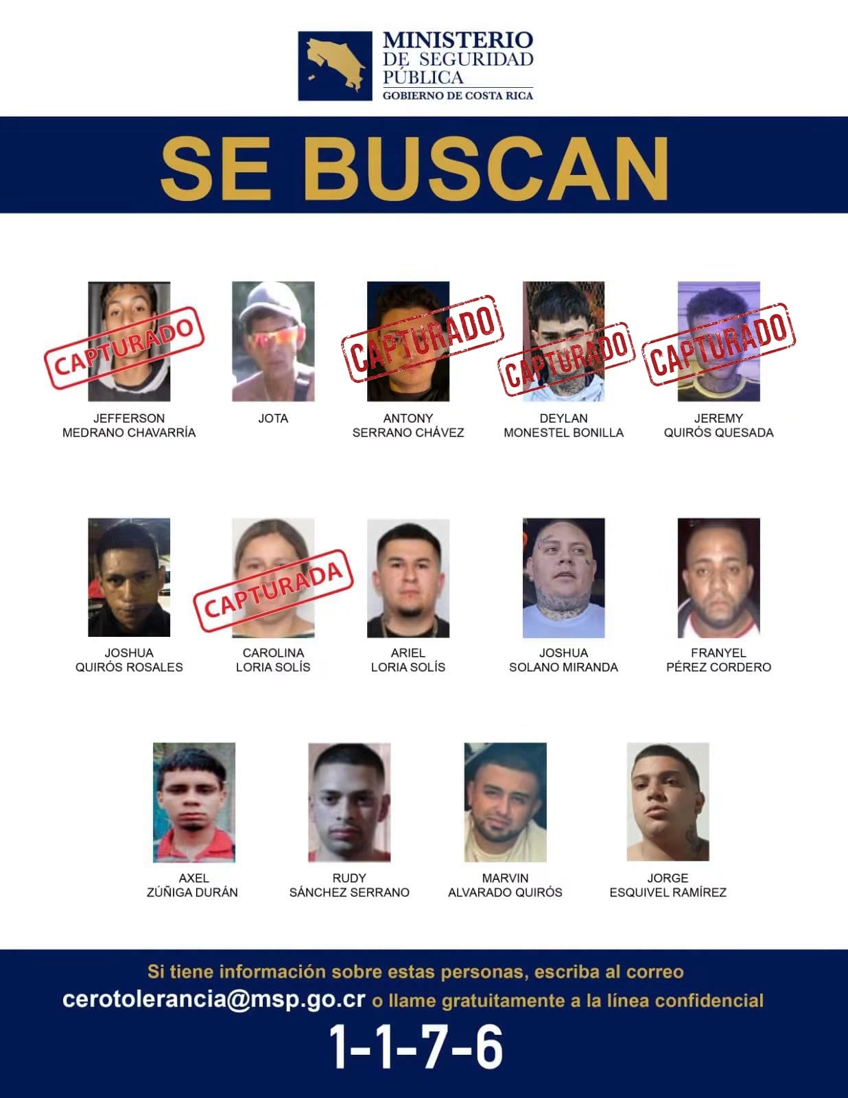 Las autoridades vinculan a Deylan Monestel Bonilla con la estructura criminal conocida como “Los Maruja”.