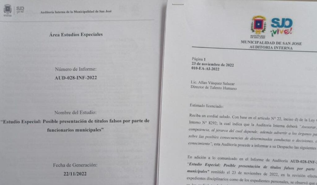 Auditoría sobre despidos de trabajadores de la municipalidad de San José