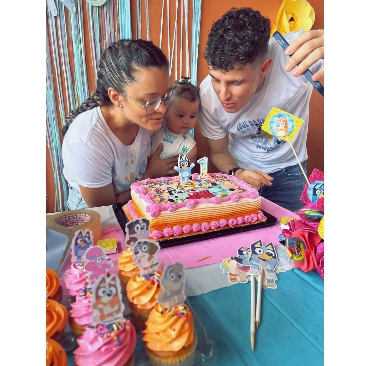 Lautaro Ayala tiene una bebita de tres años llamada Aria junto a su esposa Katherine.