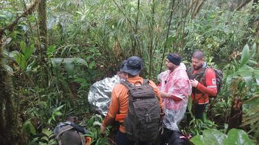 Casi congelado: así encontró la Cruz Roja a caminante extraviado en Cerro Danta