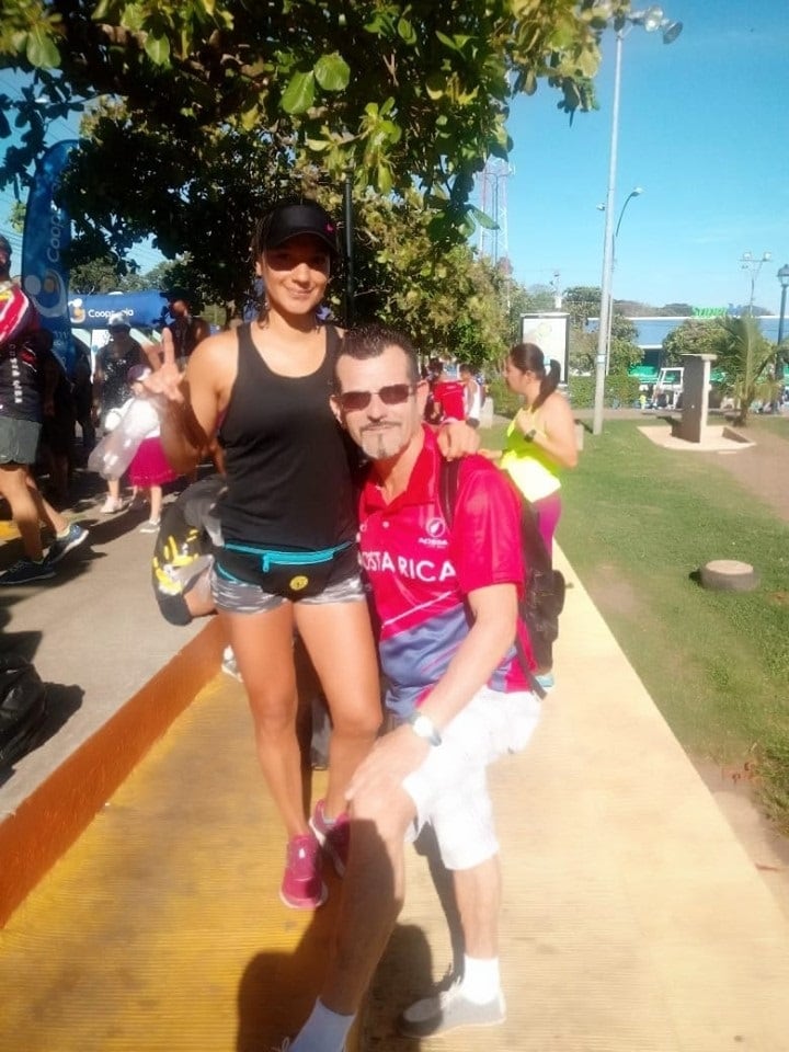 Sandra Hernández, corredora que quedó en condición grave luego de ser atropellada por un carro cuando entrenaba. Foto cortesía Erick Siles.