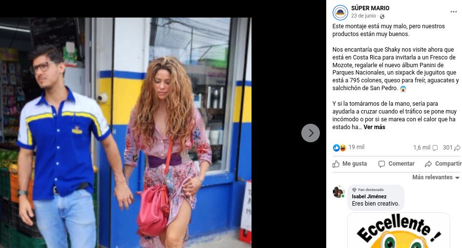 Carlos Alfaro Cascante tiene 32 años y es relacionista público. Él se convirtió en el protagonista de las redes sociales del supermercado familiar Súper Mario.