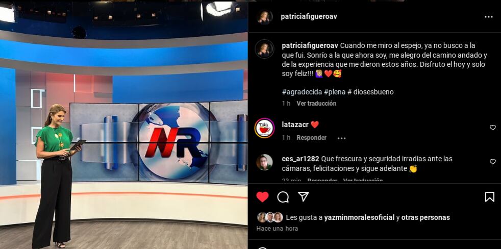 Patricia Figueroa, presentadora y periodista de Repretel