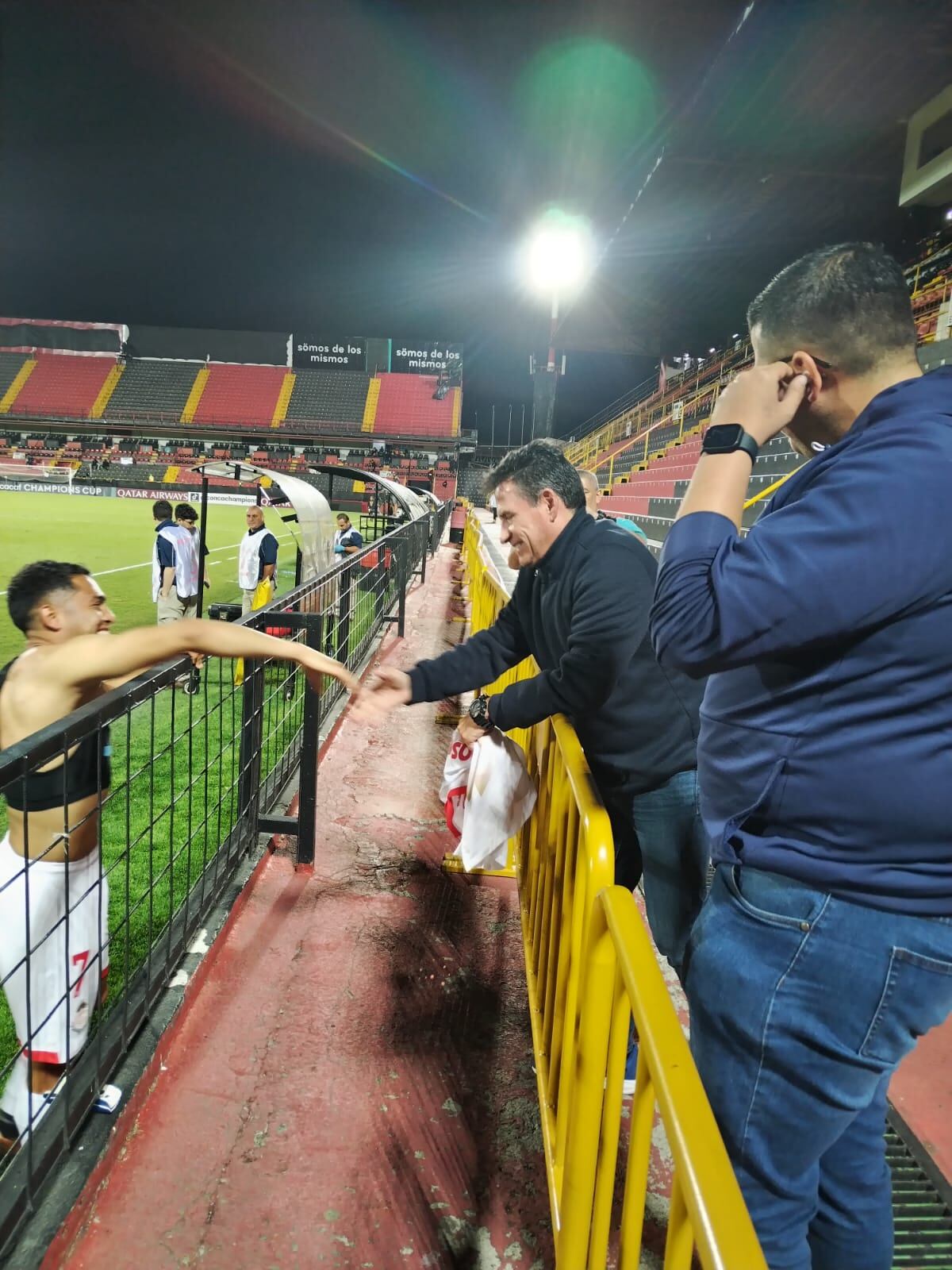 Marío García, técnico de Cartaginés y Juan Pablo Domínguez
