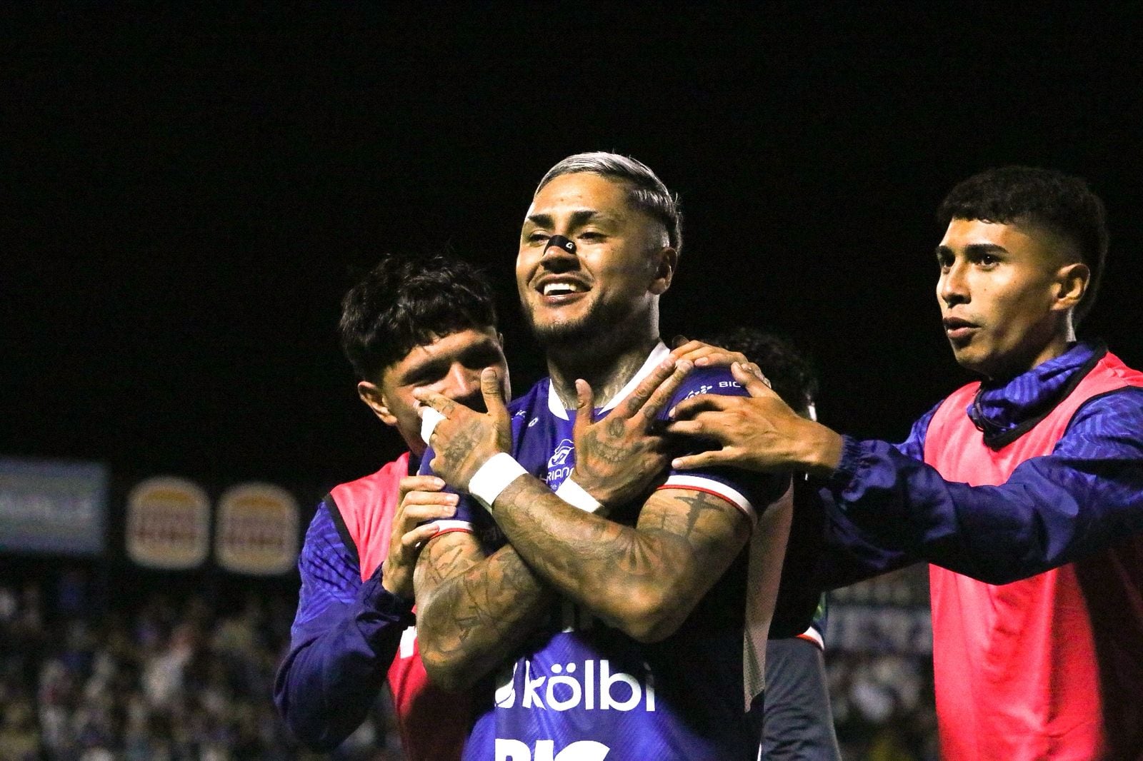 Juan Gaete marcó el primer gol de Cartaginés ante la Asociación Deportiiva San Carlos.
