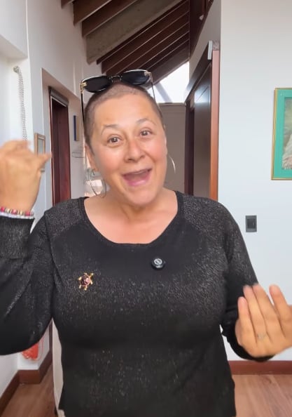 Actriz colombiana Alina Lozano, de la novela "Pedro el escamoso".
