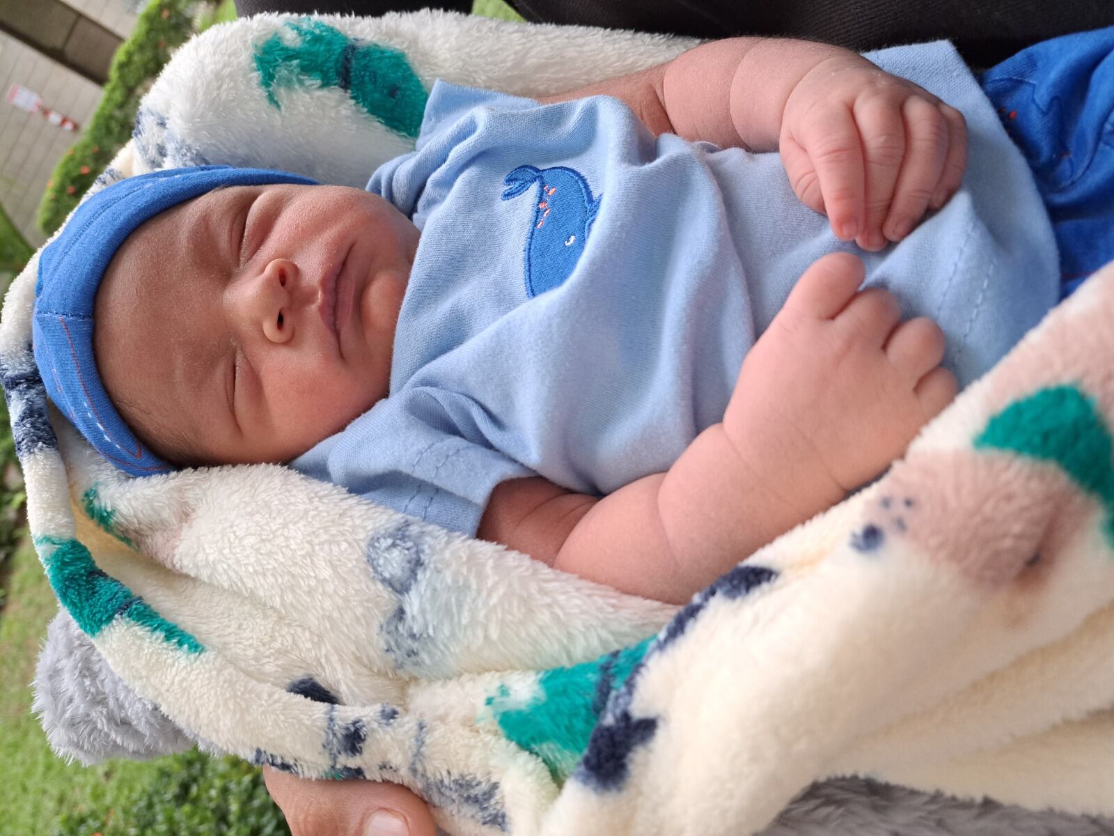 Dhelvis Infante Ojeda es una venezolana migrante que estaba embarazada y su hijo Liam nació en el hospital de Ciudad Neily.