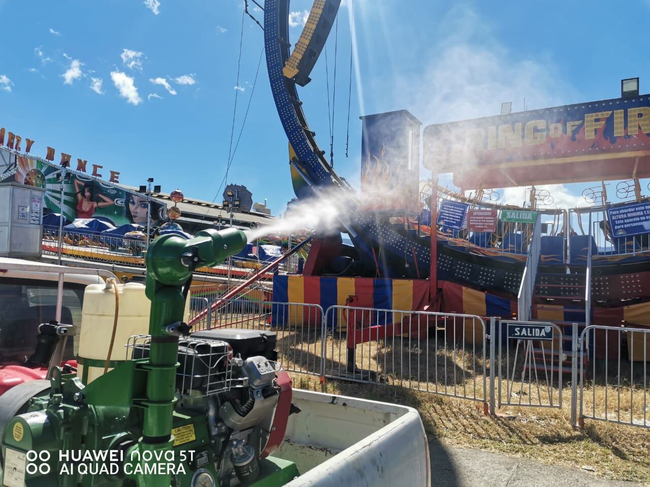 El Ministerio de Salud realiza fumigaciones contra el dengue en el campo ferial de Zapote este 2023