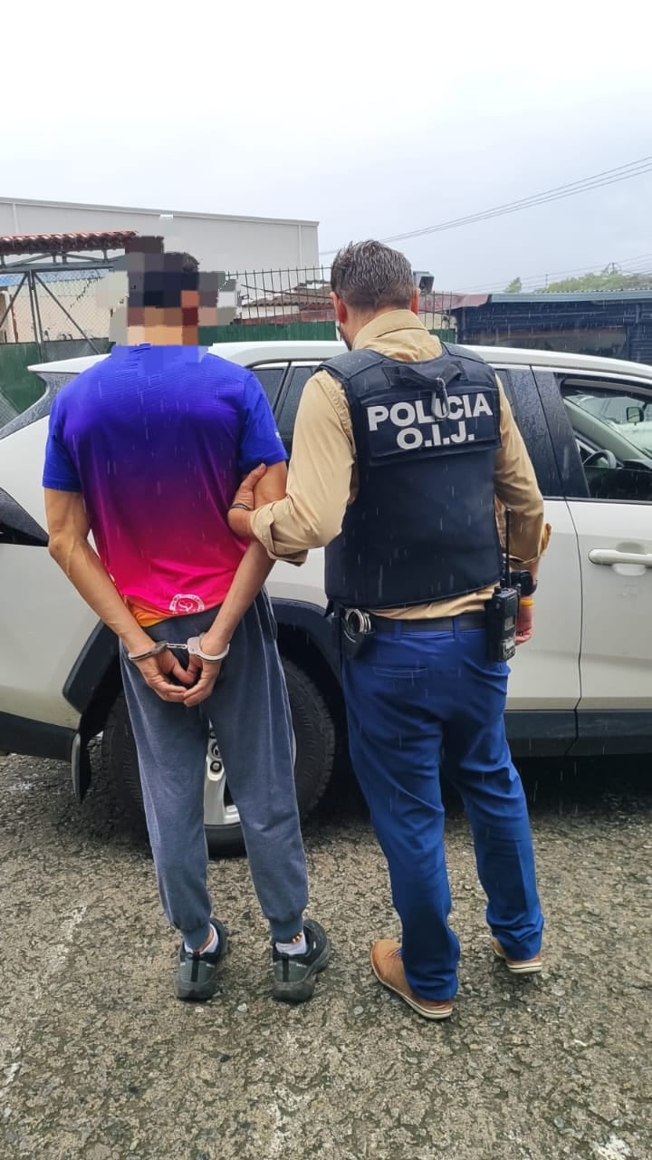 El sospechoso, apellidado Gutiérrez, fue detenido en Pavas.