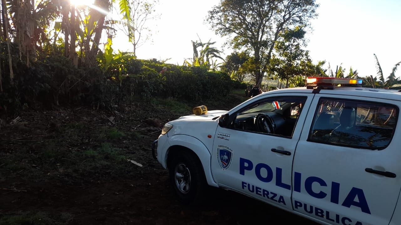 El cuerpo fue encontrado en una finca cafetalera. Foto: Radio Señal de Occidente