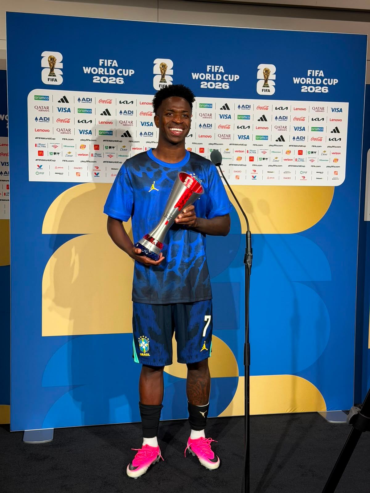 Vinicius Junior fue el jugador más valioso en el juego entre Brasil y Haití.