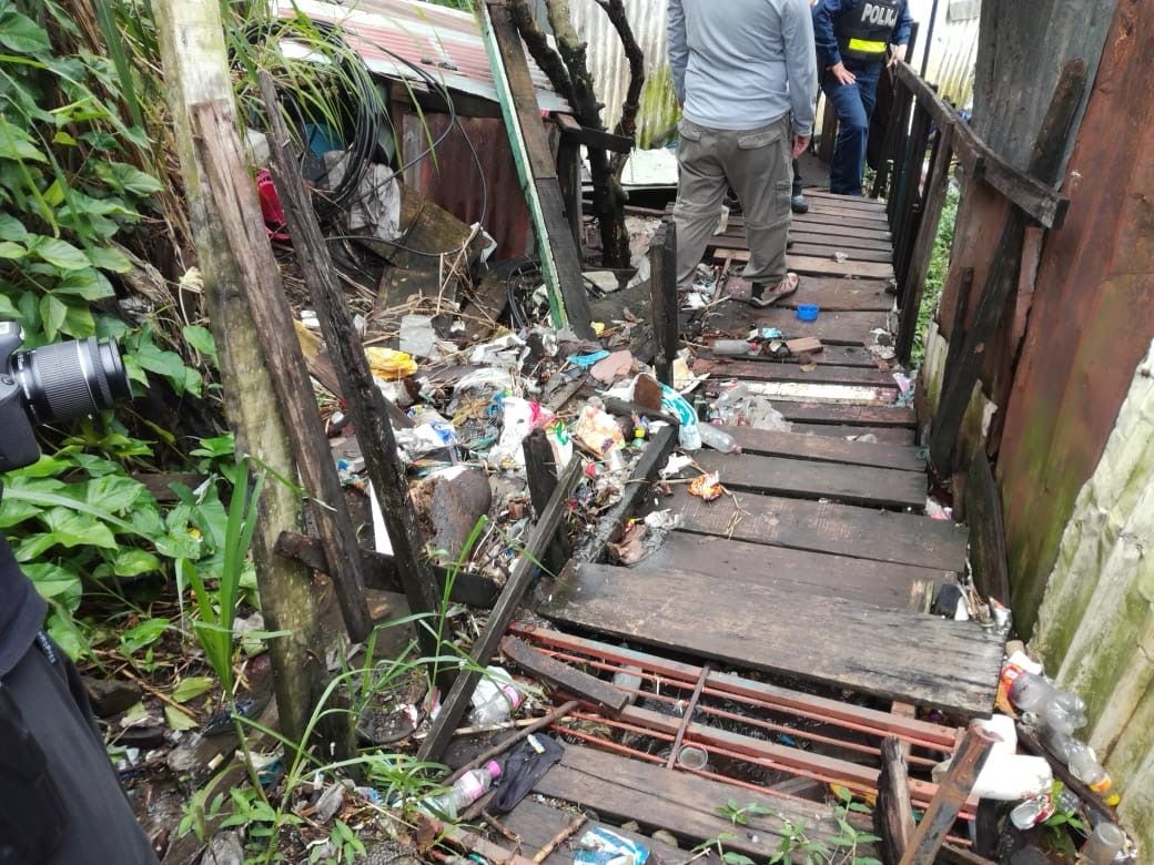 Ordenan destruir precario en León XIII. Foto Ministerio Público.