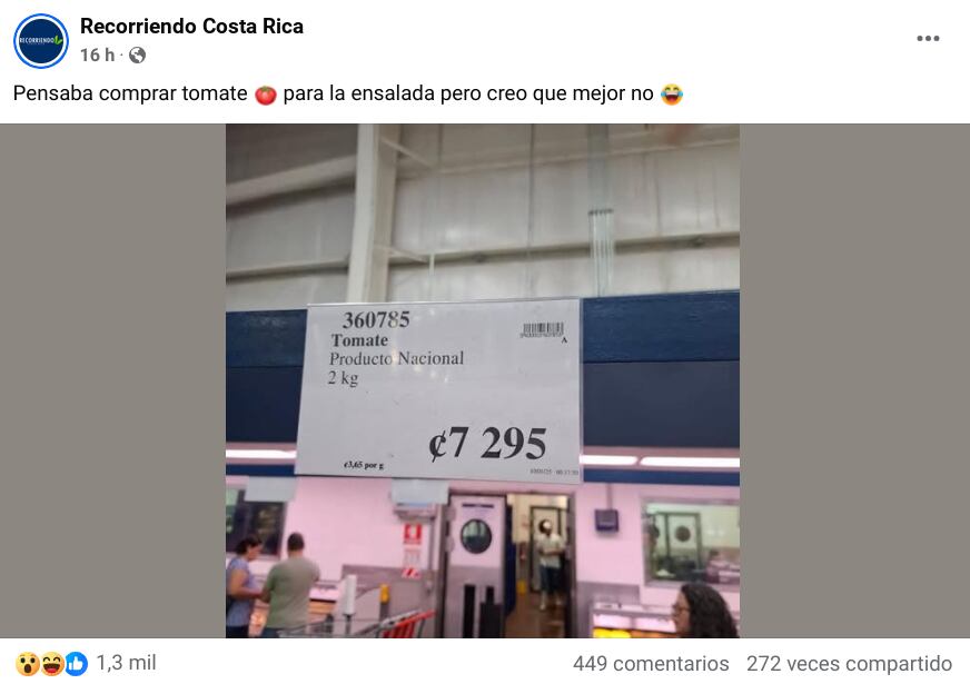 El tomate está carísimo