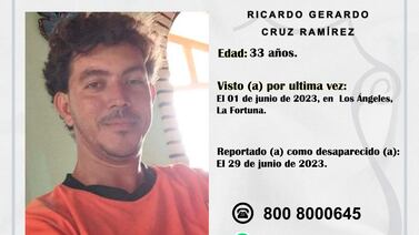 Hombre cumplirá un mes de estar desaparecido en San Carlos