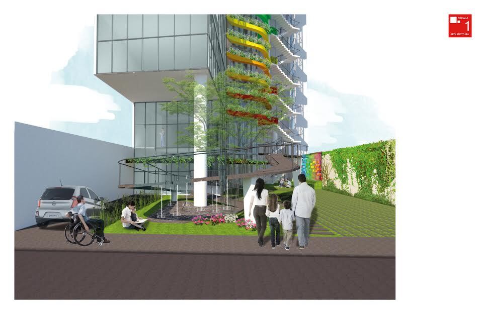 Maqueta del edificio de Cuidados Paliativos Pediátricosà