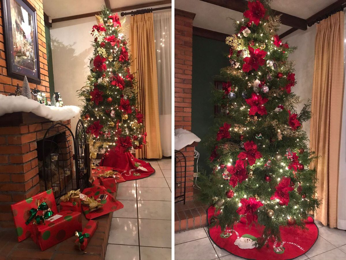 La decoración del arbolito todos los años es diferente, pero siempre lleva elementos especiales para la familia. Foto: Cortesía.
