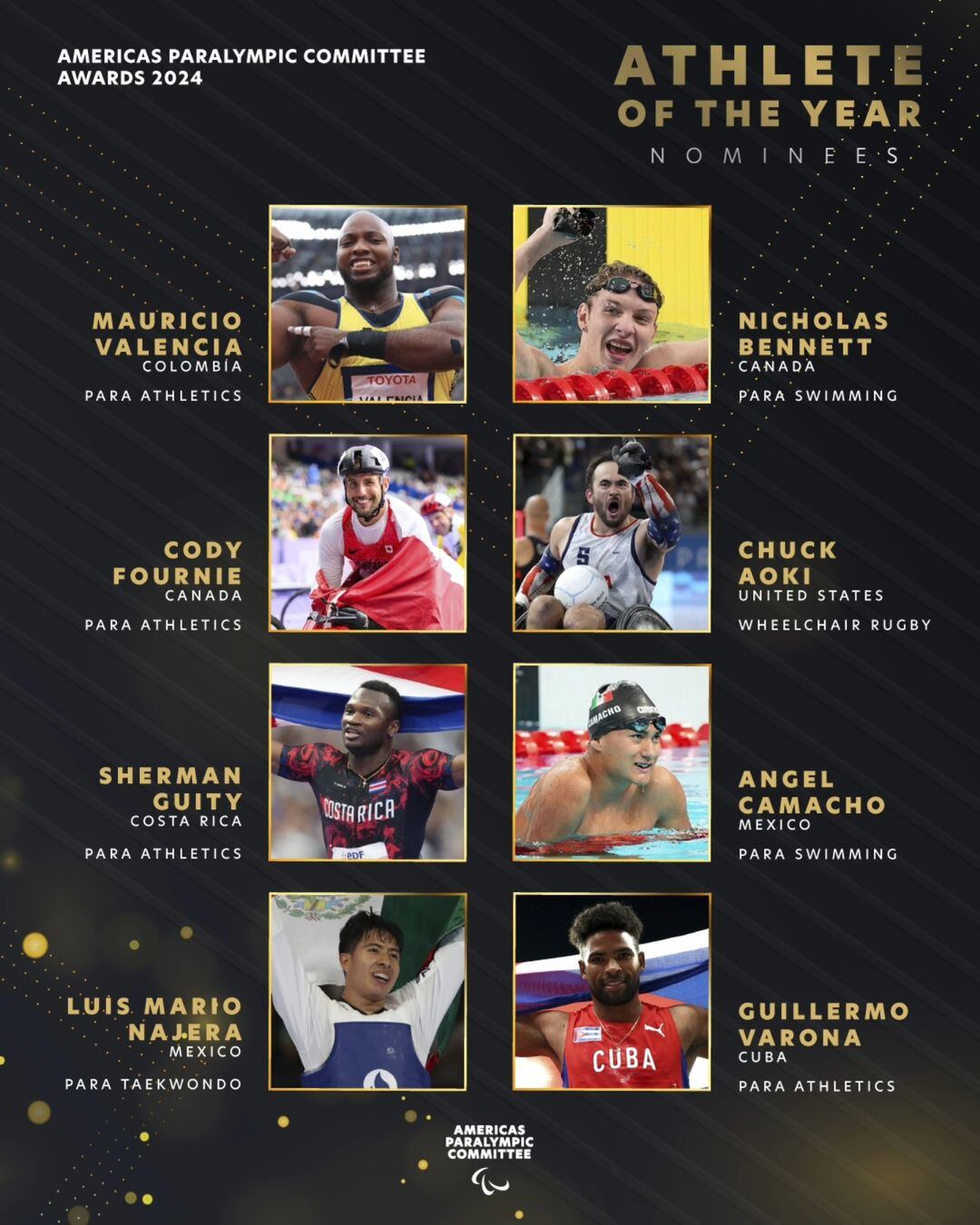 Sherman Guity está nominado al premio "Mejor paratleta de América". Instagram.