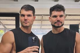 Así lucían los gemelos Castillo cuando empezaron en el modelaje