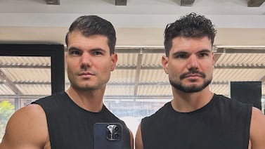 Así lucían los gemelos Castillo cuando empezaron en el modelaje