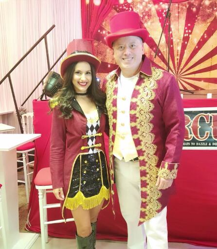 Don Stockwell y su novia Alejandra González