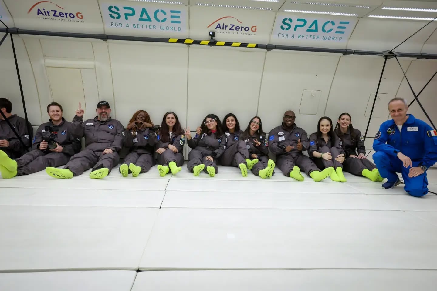 Fiorella Arias, ingeniera en Biotecnología graduada del TEC, llevó a gravedad cero, cultivos y el orgullo tico a un vuelo de práctica espacial con microgravedad en Francia