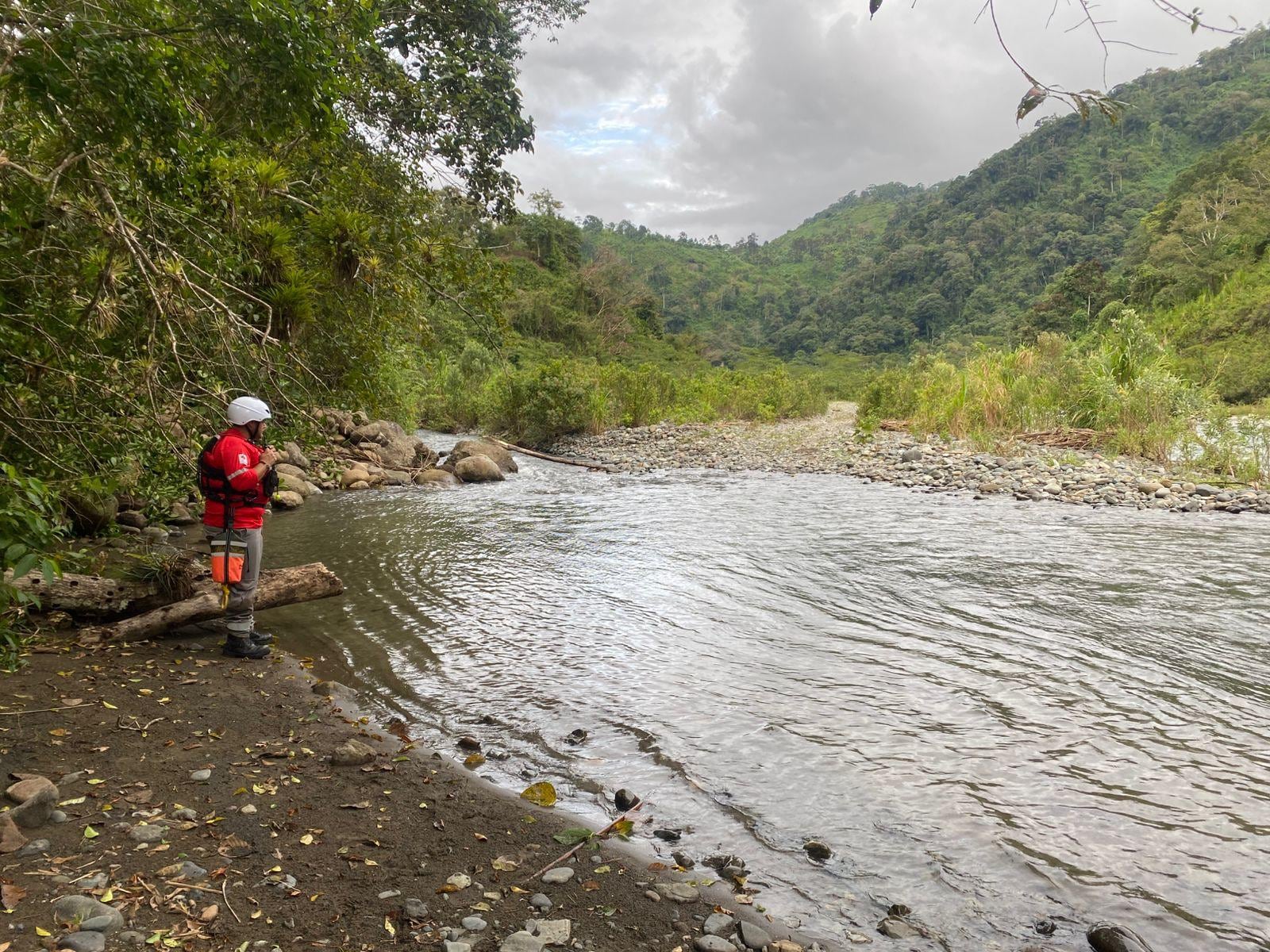 Búsqueda río Chirripo. Foto Cruz Roja.