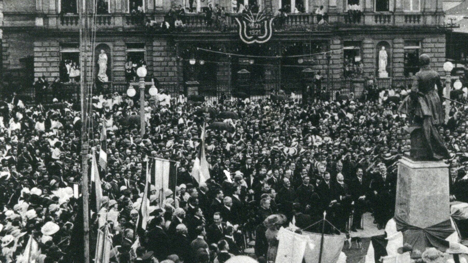 Foto de la celebración de los primeros cien años de Independencia de Costa Rica, el 15 de setiembre de 1921