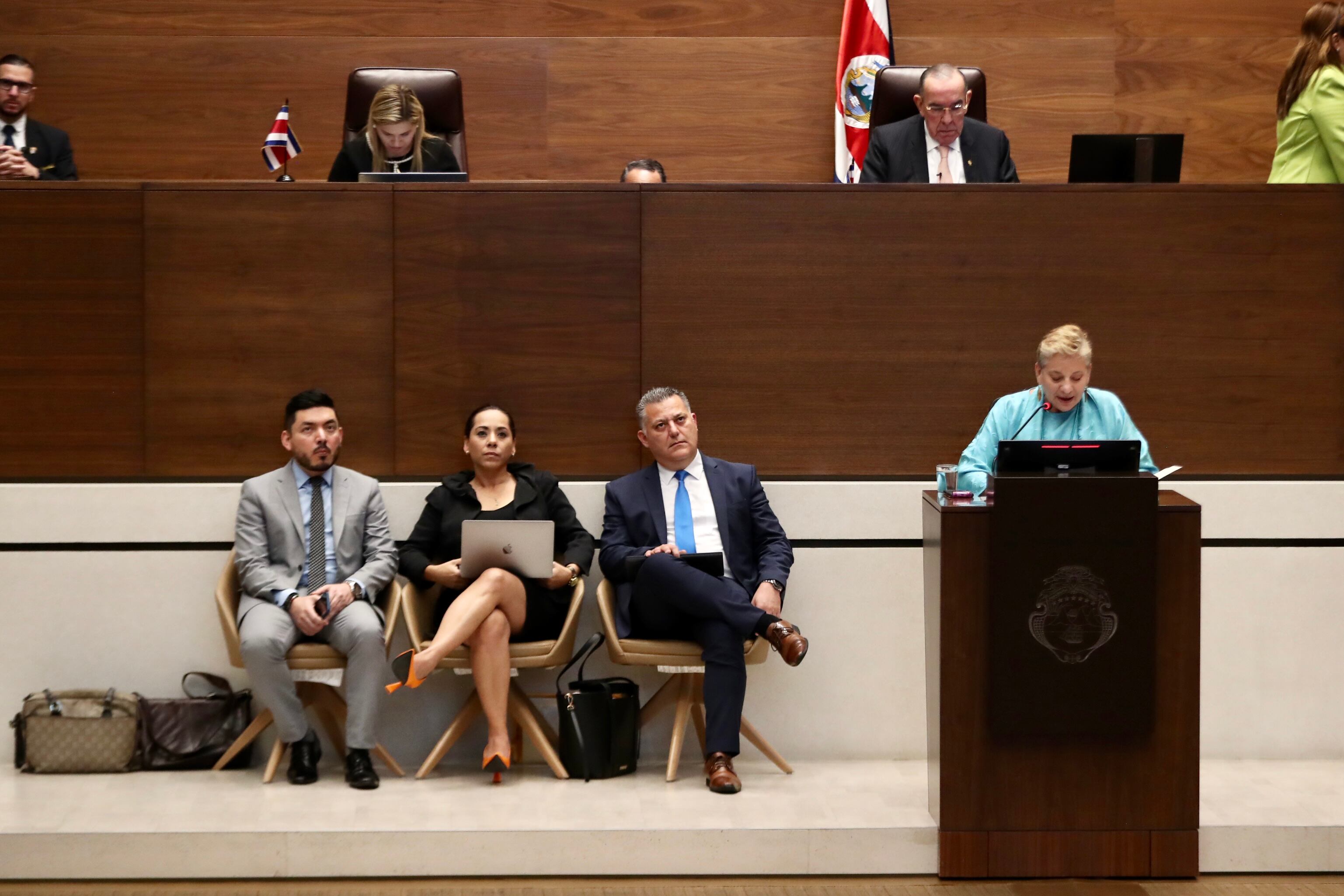 26/09/2023, San José, Asamblea Legislativa, interpelación de la ministra de educación Ana Katharina Müller.