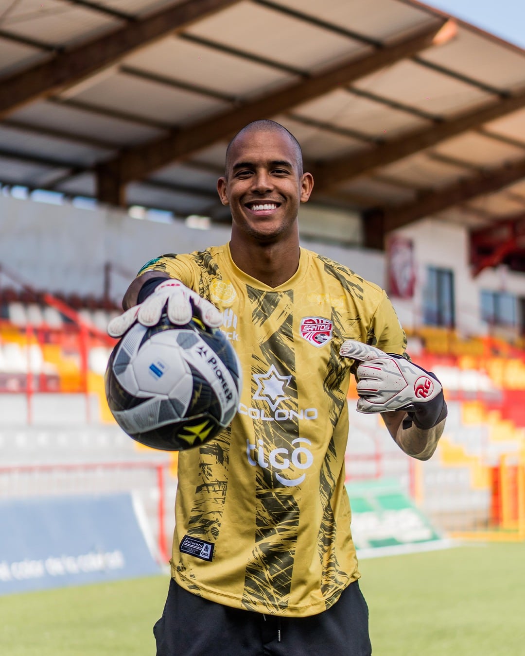 Miguel Ajú es el nuevo portero del Santos de Guápiles. Prensa SG.